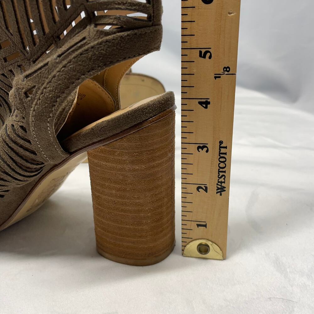 Sam Edelman Block Heel Open Toe Bootie With Laser… - image 3